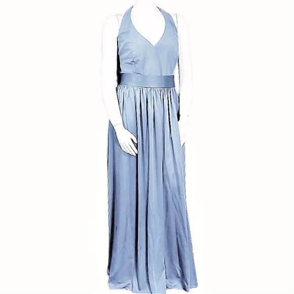 WHITE by Vera Wang Blue Evening Gown - Picture 3 of 3
